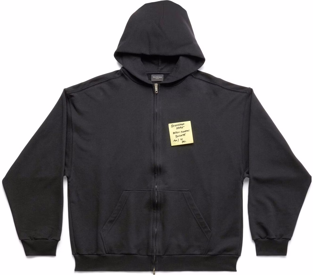 balenciaga-ss-23-black-solid-zip-up-hoodie-unisex-regular-fit-744457-tovd-31055