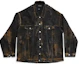 Buy Chaqueta Vaquera Tie-Dye Negra Balenciaga SS23 Holgada de Manga Larga 748022TBP471363