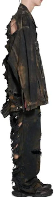 Chaqueta Vaquera Tie-Dye Negra Balenciaga SS23 Holgada de Manga Larga 748022TBP471363 Purchase Chaqueta Vaquera Tie-Dye Negra Balenciaga SS23 Holgada de Manga Larga 748022TBP471363