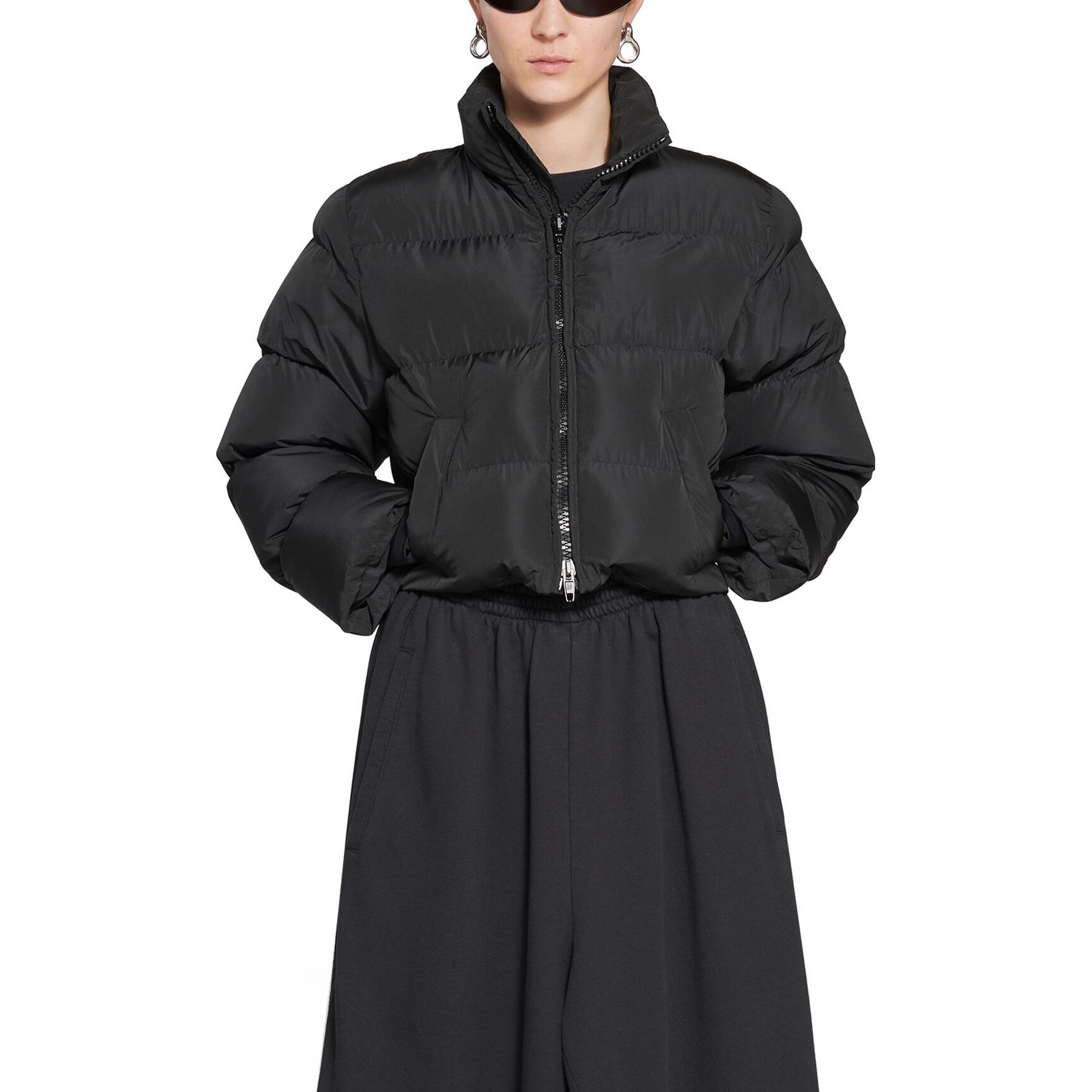 Balenciaga SS23 Black Zip-Up Jacket with Drawstring Waist 751101TYD361000 圖 4