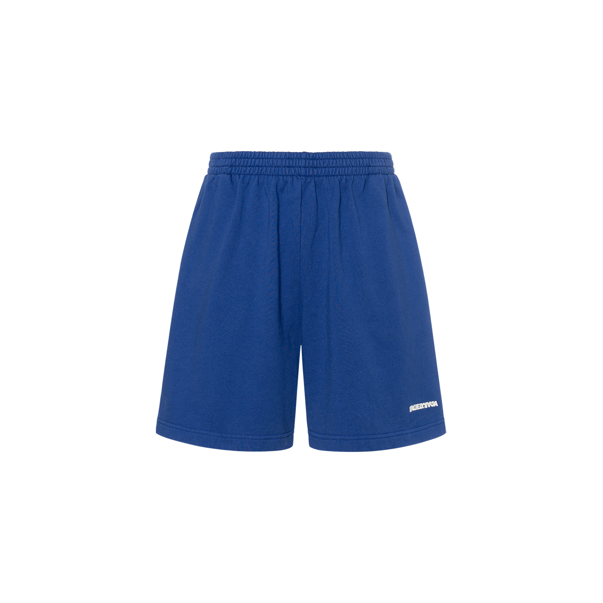 Balenciaga SS23 Blue  Casual Shorts with Solid Letter Print. 676137TNVB64388