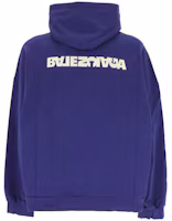 Lookbook Balenciaga SS23 藍色字母印花長袖連帽衫 674986TNVB64388
