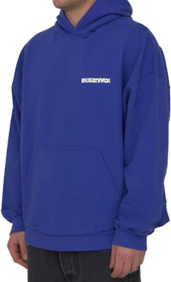 Balenciaga SS23 Sudadera Azul con Letras Estampadas de Manga Larga 674986TNVB64388 Shop Balenciaga SS23 Sudadera Azul con Letras Estampadas de Manga Larga 674986TNVB64388