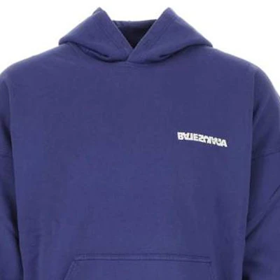 Balenciaga SS23 Sudadera Azul con Letras Estampadas de Manga Larga 674986TNVB64388 Details for Balenciaga SS23 Sudadera Azul con Letras Estampadas de Manga Larga 674986TNVB64388