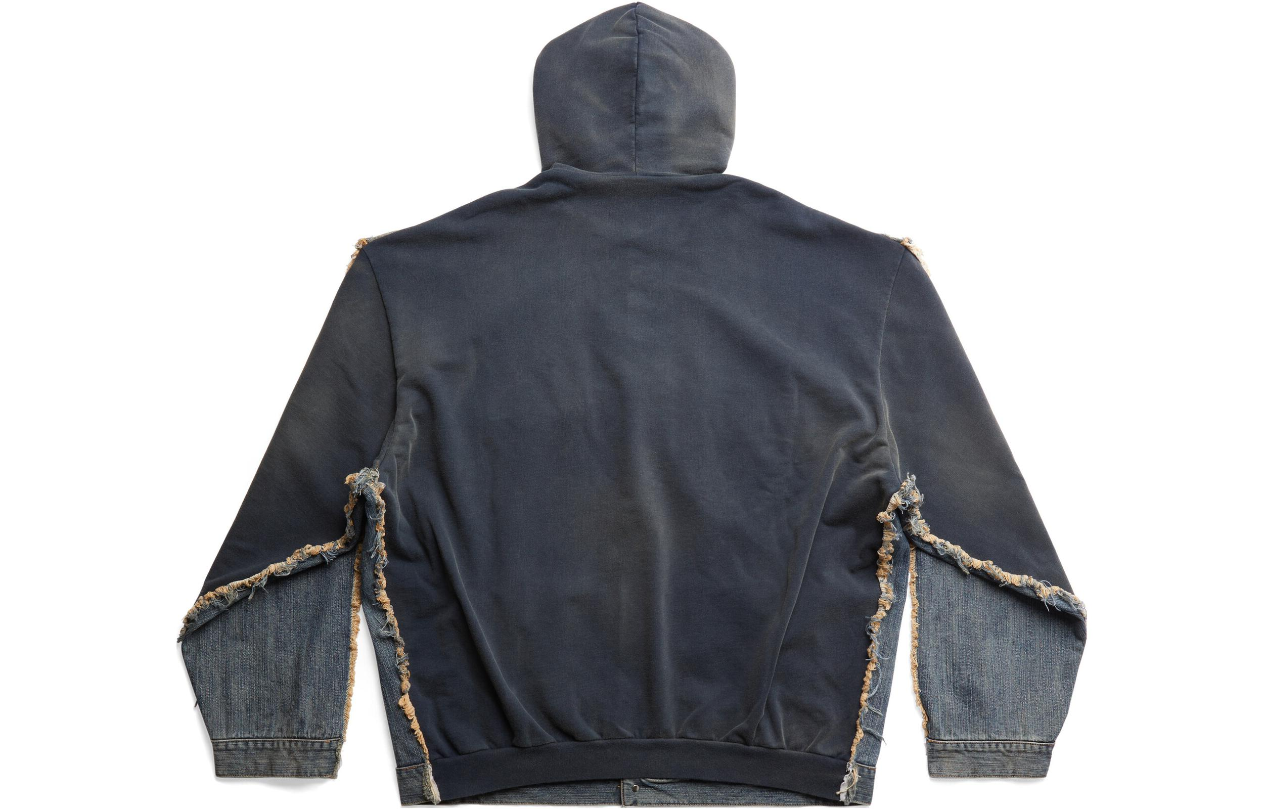 Balenciaga SS23 Blue Hooded Single-Breasted Loose Fit Jacket Unisex. 738737TNW654036 圖 3