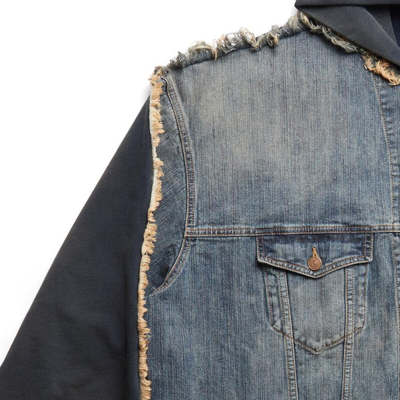 Balenciaga SS23 Blue Hooded Single-Breasted Loose Fit Jacket Unisex. 738737TNW654036 圖 8