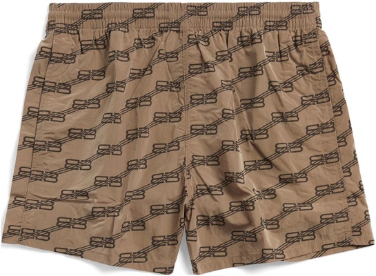 Balenciaga SS23 Brown Monogram Print Straight-Leg Shorts for Men. 6983194C0B29764 Order Balenciaga SS23 Brown Monogram Print Straight-Leg Shorts for Men. 6983194C0B29764