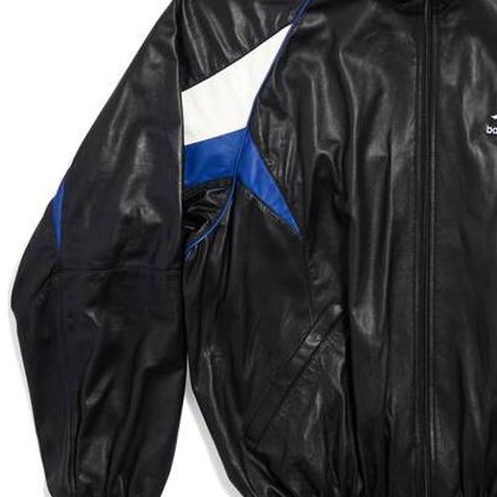 Purchase Chaqueta Sudadera Balenciaga SS23 de Cuero Colorblock con Logo para Hombre. 697771TMS021972