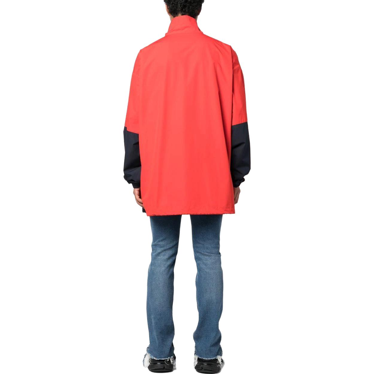 Balenciaga SS23 Colorblock Logo Print Zip Jacket Black Red . 725312TYB184100 圖 4