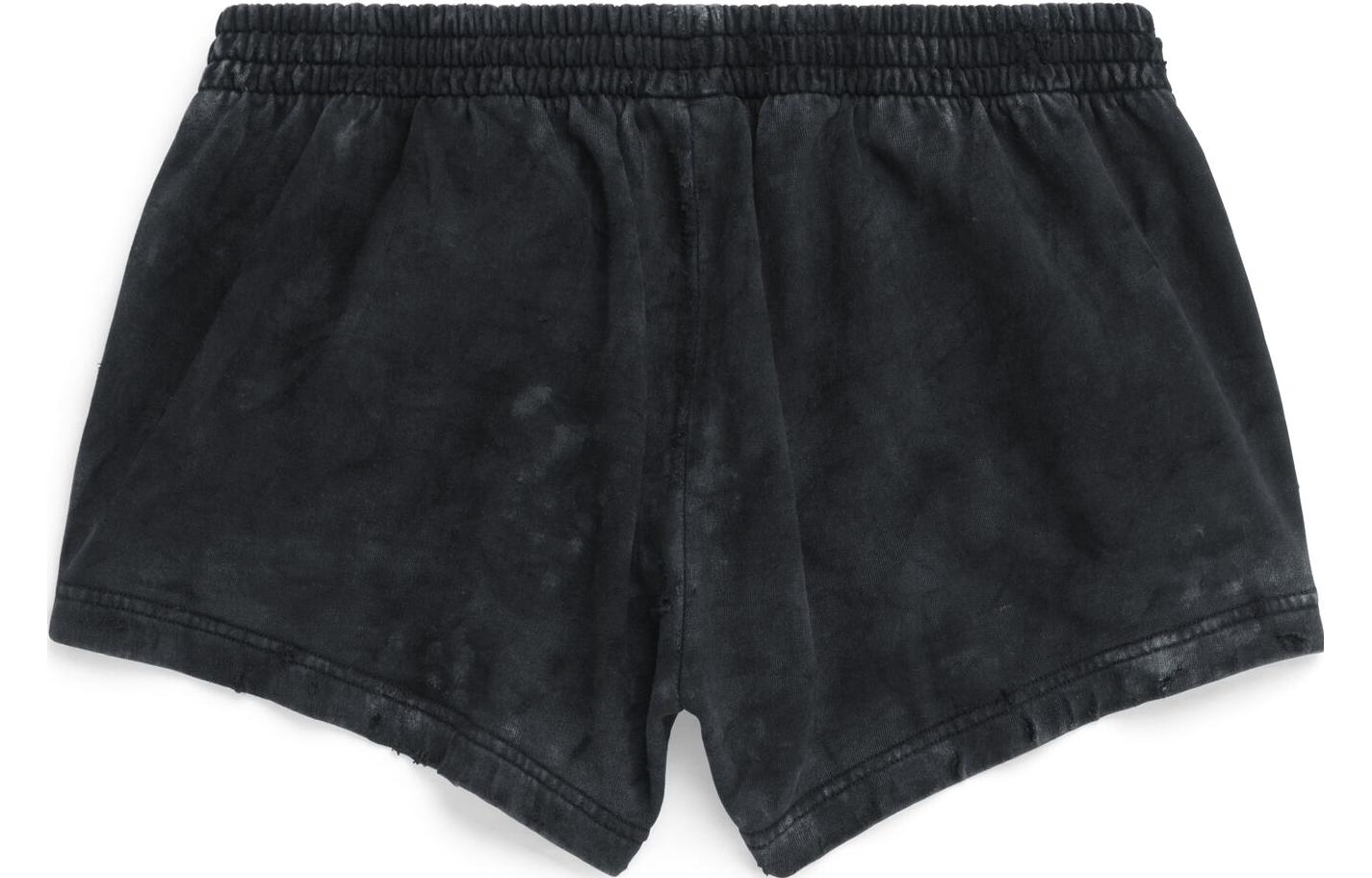 Balenciaga SS23 Distressed Black Mid-Rise Straight Casual Shorts Unisex 744725TOVI41055 圖 3