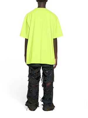 발렌시아가 SS23 디스트레스드 로고 티 플루오레센트 옐로우 루즈핏 티셔츠 유니섹스 651795TNVL17805 Shop 발렌시아가 SS23 디스트레스드 로고 티 플루오레센트 옐로우 루즈핏 티셔츠 유니섹스 651795TNVL17805