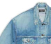 Sizing 발렌시아가 SS23 디스트레스 워싱 데님 자켓 루즈핏 - 데님 블루. 727840TNW014268