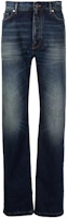 Balenciaga SS23 Faded Straight-Leg Denim Jeans Unisex Deep Blue. 681707TJW754021 Balenciaga SS23 Faded Straight-Leg Denim Jeans Unisex Deep Blue. 681707TJW754021