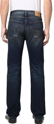 발렌시아가 SS23 페이디드 스트레이트 데님 진 유니섹스 딥 블루. 681707TJW754021 Details for 발렌시아가 SS23 페이디드 스트레이트 데님 진 유니섹스 딥 블루. 681707TJW754021