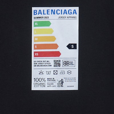 Balenciaga SS23 Geometric Print Logo Oversized Black T-Shirt for Men. 739784TOVD71055 Purchase Balenciaga SS23 Geometric Print Logo Oversized Black T-Shirt for Men. 739784TOVD71055