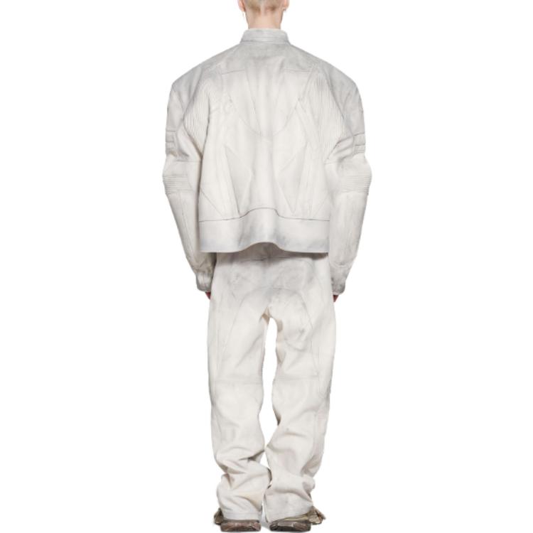 Balenciaga SS23 Glossy White Stand Collar Loose Fit Jacket for Men 744983TOS149012 圖 4