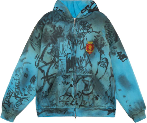 발렌시아가 SS23 그래피티 후드 집업 후디 레귤러 핏 블루 744457TOVA84900 Buy 발렌시아가 SS23 그래피티 후드 집업 후디 레귤러 핏 블루 744457TOVA84900