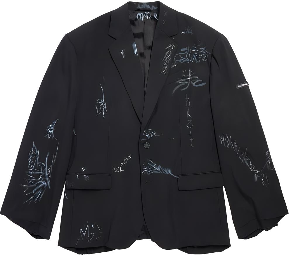 balenciaga-ss-23-graffiti-print-single-breasted-blazer-unisex-oversized-black-739591-tot-031000