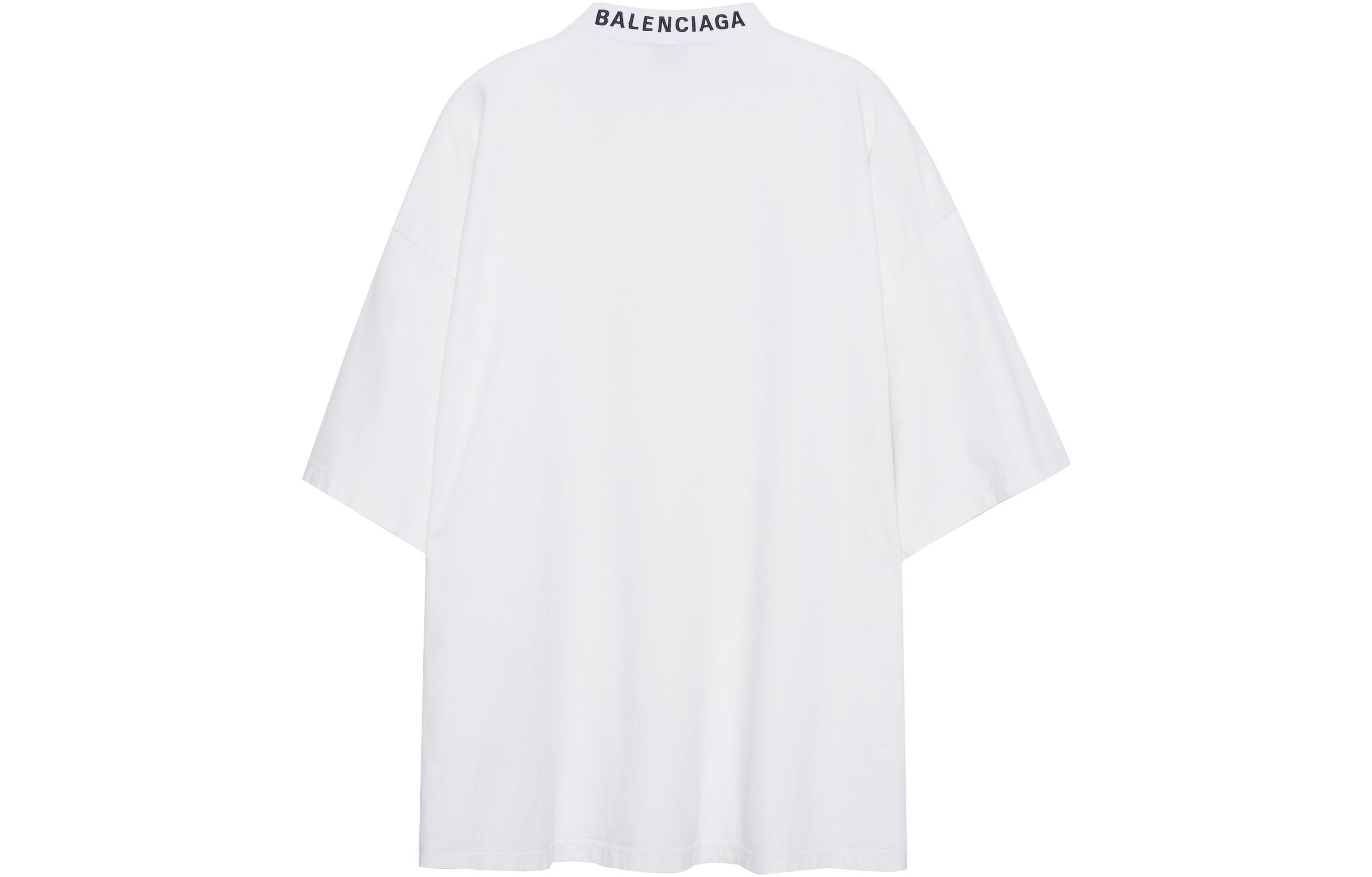 Balenciaga SS23 Heart Letter Print Oversized Unisex T-Shirt White. 744439TOVH39081 圖 3