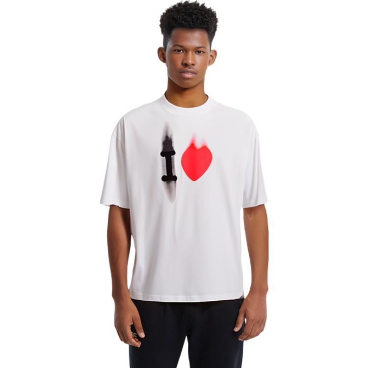 Balenciaga SS23 Heart Letter Print Oversized Unisex T-Shirt White. 744439TOVH39081 圖 4