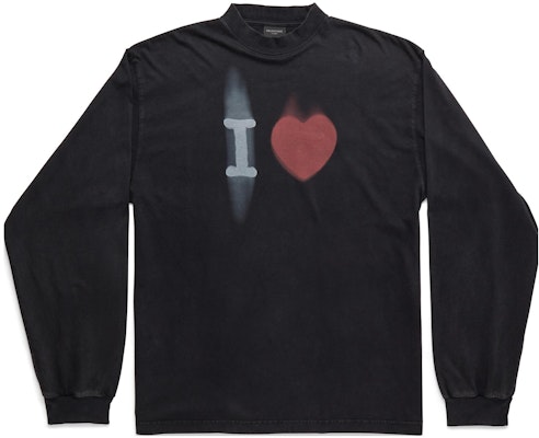 Balenciaga SS23 Camiseta Negra Unisex Manga Larga con Logo Corazón. 744449TOVH39034 Order Balenciaga SS23 Camiseta Negra Unisex Manga Larga con Logo Corazón. 744449TOVH39034