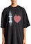 Purchase Balenciaga SS23 Heart Print Loose Fit T-Shirt Unisex Black 744439TOVH39034