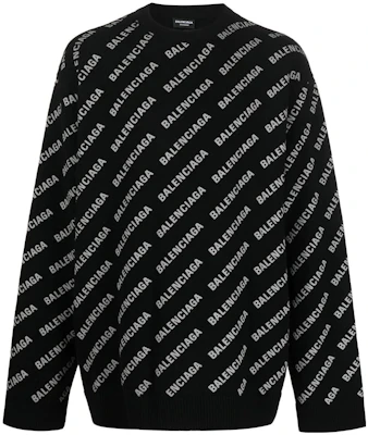 Balenciaga SS23 Letter Logo Baju Rajut Wool Hitam. 702959T41271000 Buy Balenciaga SS23 Letter Logo Baju Rajut Wool Hitam. 702959T41271000