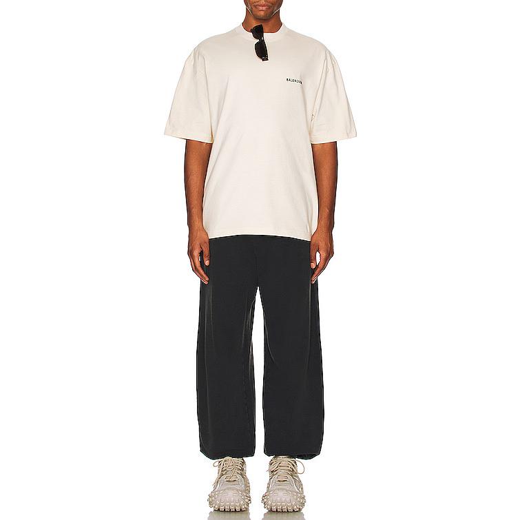 Balenciaga SS23 Letter Logo Print Crewneck Loose Fit Beige  T-Shirt. 612966TMVF49069 圖 4