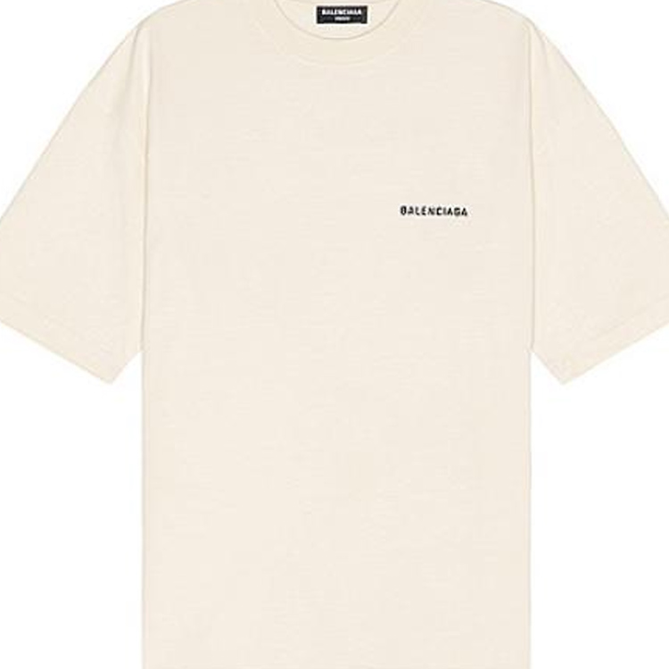 Balenciaga SS23 Letter Logo Print Crewneck Loose Fit Beige  T-Shirt. 612966TMVF49069 圖 6