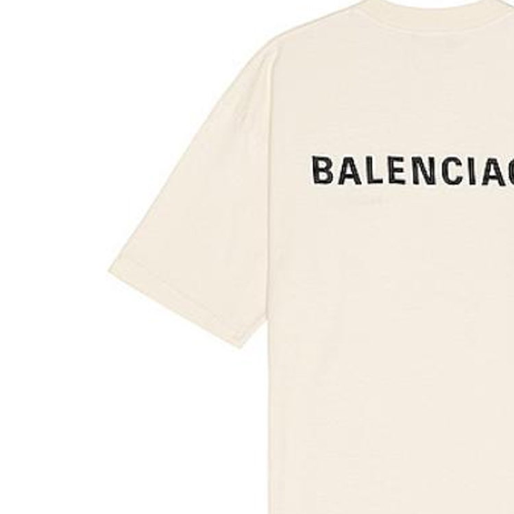 Balenciaga SS23 Letter Logo Print Crewneck Loose Fit Beige  T-Shirt. 612966TMVF49069 圖 7