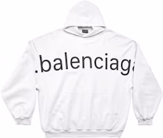 Balenciaga SS23 Letter Logo Print Hoodie Unisex Loose Fit White. 739024TOVN99081 Balenciaga SS23 Letter Logo Print Hoodie Unisex Loose Fit White. 739024TOVN99081