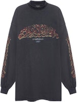 Balenciaga SS23 Letter Logo Print Long Sleeve Loose Fit T-Shirt Black Men’s. 739027TPVM81568 Balenciaga SS23 Letter Logo Print Long Sleeve Loose Fit T-Shirt Black Men’s. 739027TPVM81568