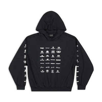 Balenciaga SS23 Letter Logo Print Long Sleeve Sweatshirt Unisex Black. 726241TNVQ81070