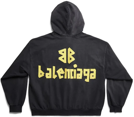 Balenciaga SS23 Letter Logo Print Zip-Up Regular Fit Hoodie Black - . 744451TOVB11055 Buy Balenciaga SS23 Letter Logo Print Zip-Up Regular Fit Hoodie Black - . 744451TOVB11055