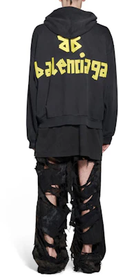 Balenciaga SS23 Letter Logo Print Zip-Up Regular Fit Hoodie Black - . 744451TOVB11055 Purchase Balenciaga SS23 Letter Logo Print Zip-Up Regular Fit Hoodie Black - . 744451TOVB11055