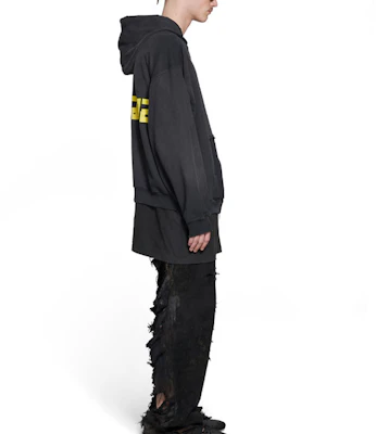 Balenciaga SS23 Letter Logo Print Zip-Up Regular Fit Hoodie Black - . 744451TOVB11055 Details for Balenciaga SS23 Letter Logo Print Zip-Up Regular Fit Hoodie Black - . 744451TOVB11055