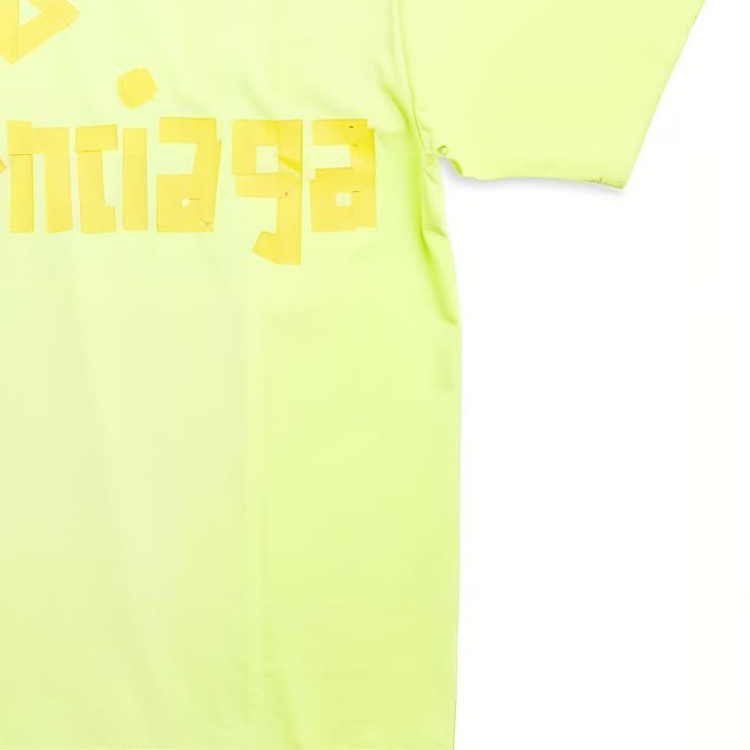 Balenciaga SS23 Letter Logo Printed Round Neck T-Shirt Unisex Washed Yellow. 739784TOVA97204 圖 9