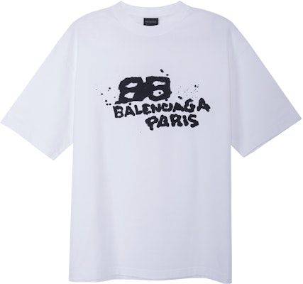 Balenciaga SS23 Letter Print Crewneck Short Sleeve T-Shirt White - Regular Fit 612966TNVN49040 Order Balenciaga SS23 Letter Print Crewneck Short Sleeve T-Shirt White - Regular Fit 612966TNVN49040