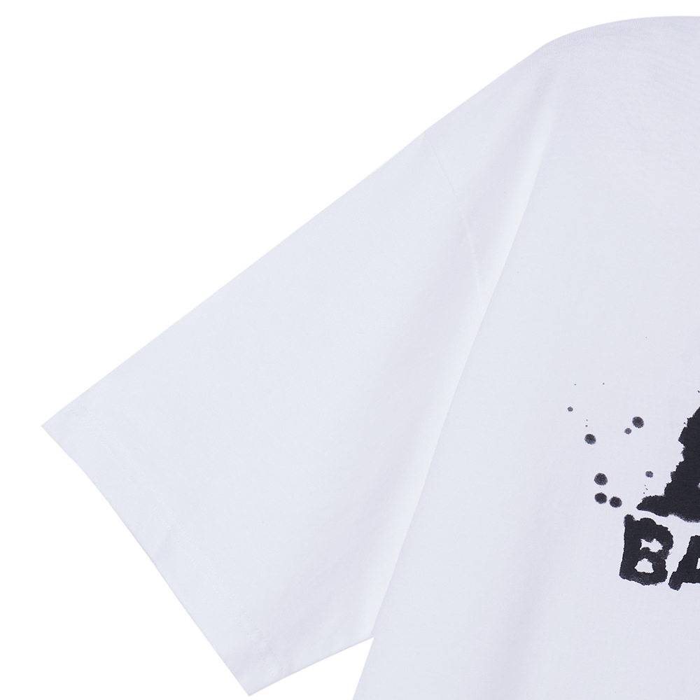 Sizing Balenciaga SS23 Letter Print Crewneck Short Sleeve T-Shirt White -  Regular Fit 612966TNVN49040