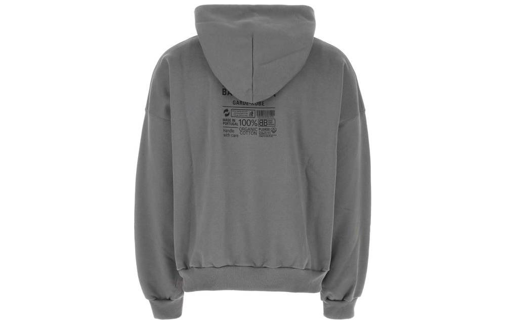 Balenciaga SS23 Letter Print Hoodie Oversized Fit Grey  Pullover. 725565TNVL61219 圖 3