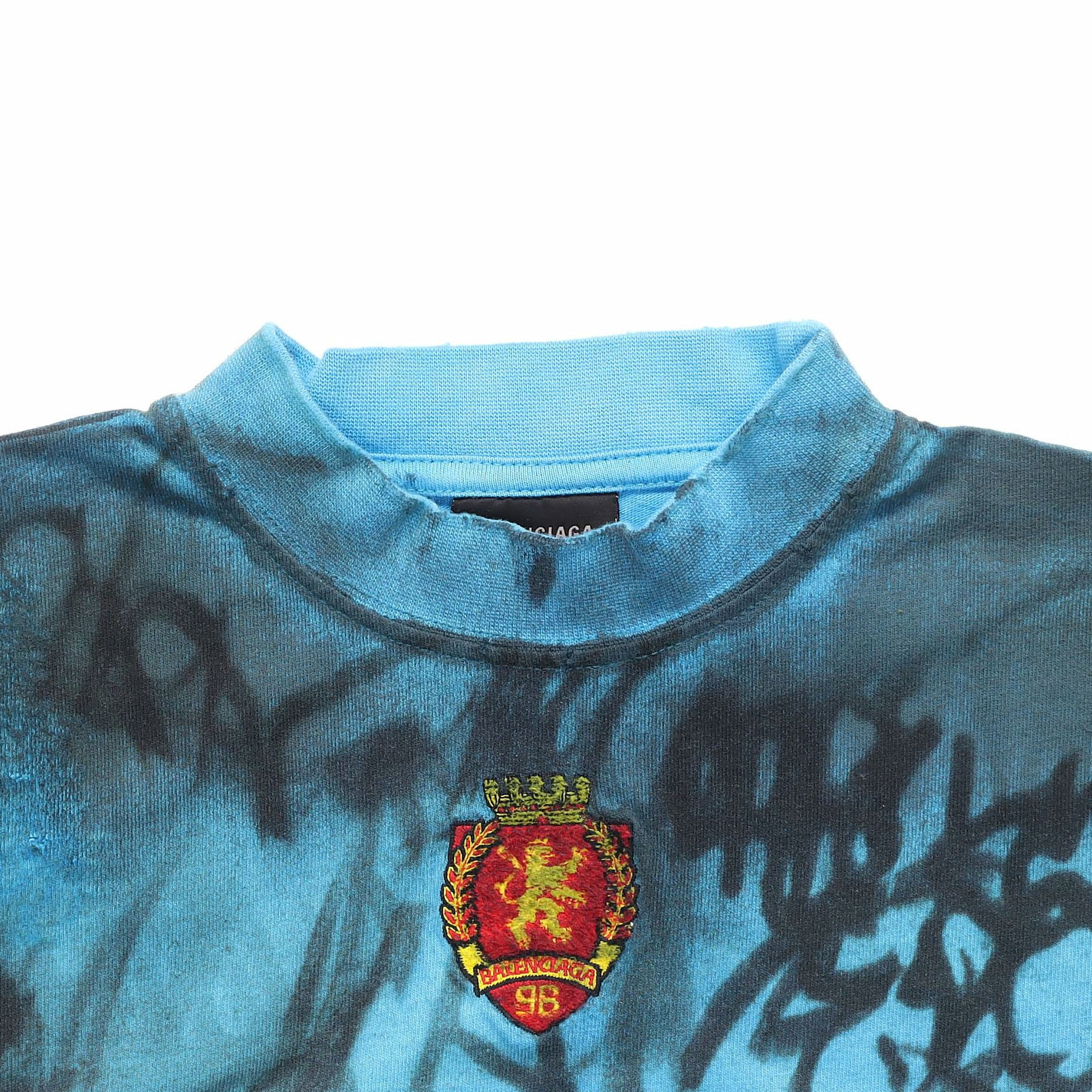 Balenciaga SS23 Letter Print Loose Fit Unisex Blue Short Sleeve T-Shirt. 739028TOVA74900 圖 5