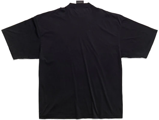 Balenciaga SS23 Kaos Hitam Oversized dengan Letter Print Pria. 744439TOVG29034 Lookbook Balenciaga SS23 Kaos Hitam Oversized dengan Letter Print Pria. 744439TOVG29034