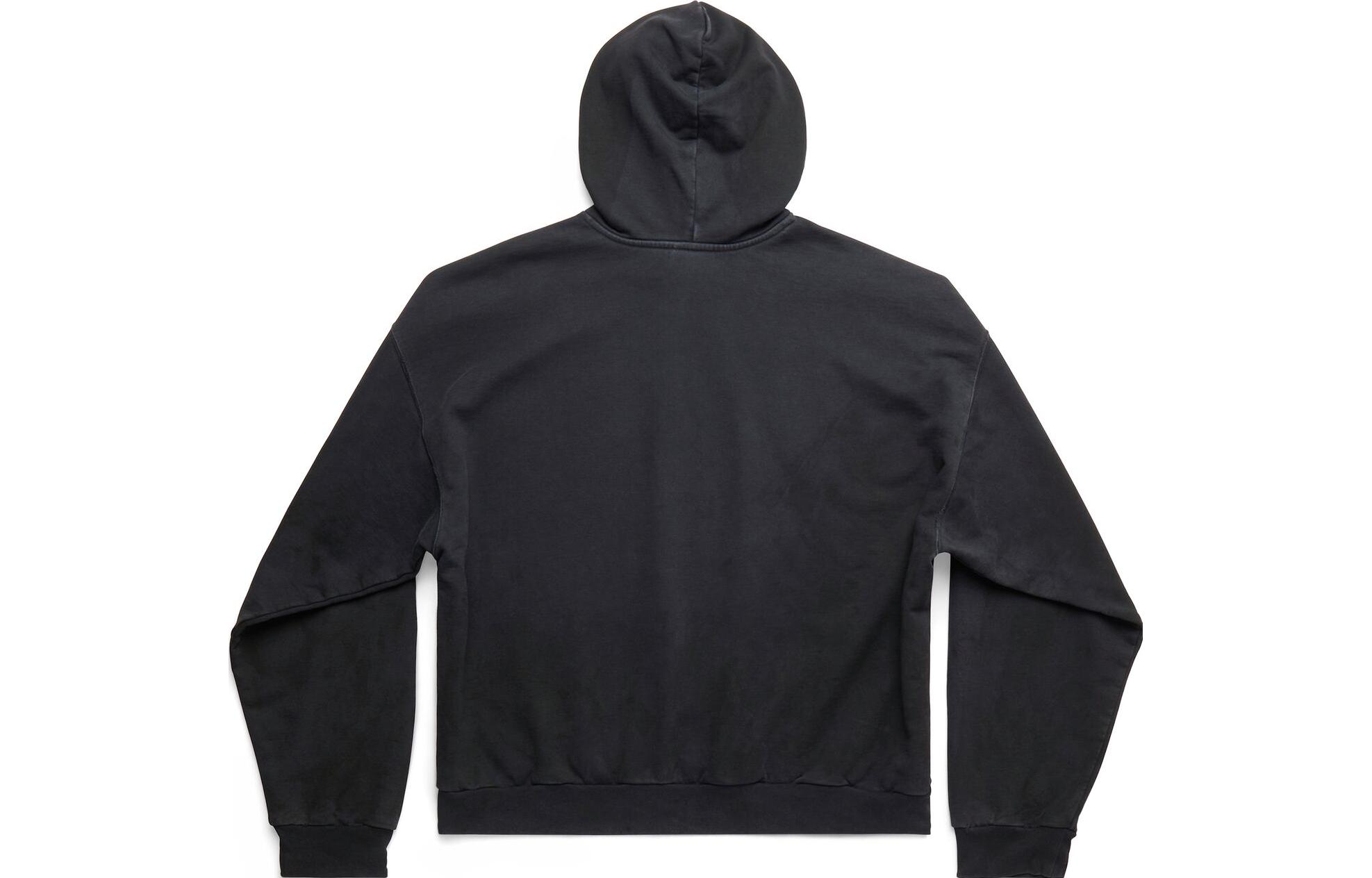 Lookbook Balenciaga SS23 Letter Print Oversized Hoodie Unisex Black. 744463TOVK21055