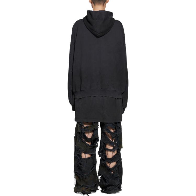 Purchase Balenciaga SS23 Letter Print Oversized Hoodie Unisex Black. 744463TOVK21055