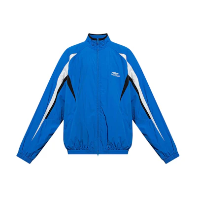 Balenciaga SS23 Logo Colorblock Long Sleeve Jacket Blue 725276TNO244003