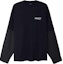 Buy Balenciaga SS23 Baju Lengan Panjang Oversized Logo Sulaman Hitam Unisex. 698631TKVJ19070