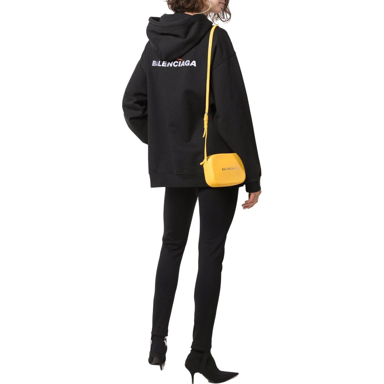 Shop 巴黎世家 SS23 刺绣Logo 黑色男女同款卫衣 600583TLVI61070