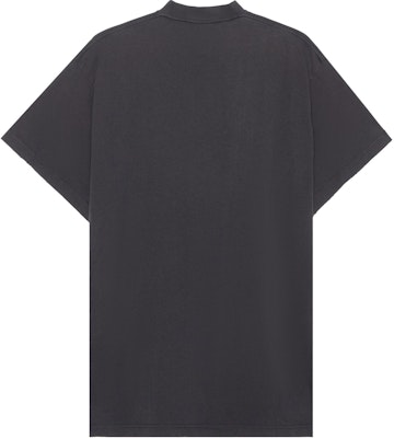 Balenciaga SS23 Logo Print Black Loose Fit Crewneck T-Shirt for Men. 739028TPVD51569 Lookbook Balenciaga SS23 Logo Print Black Loose Fit Crewneck T-Shirt for Men. 739028TPVD51569