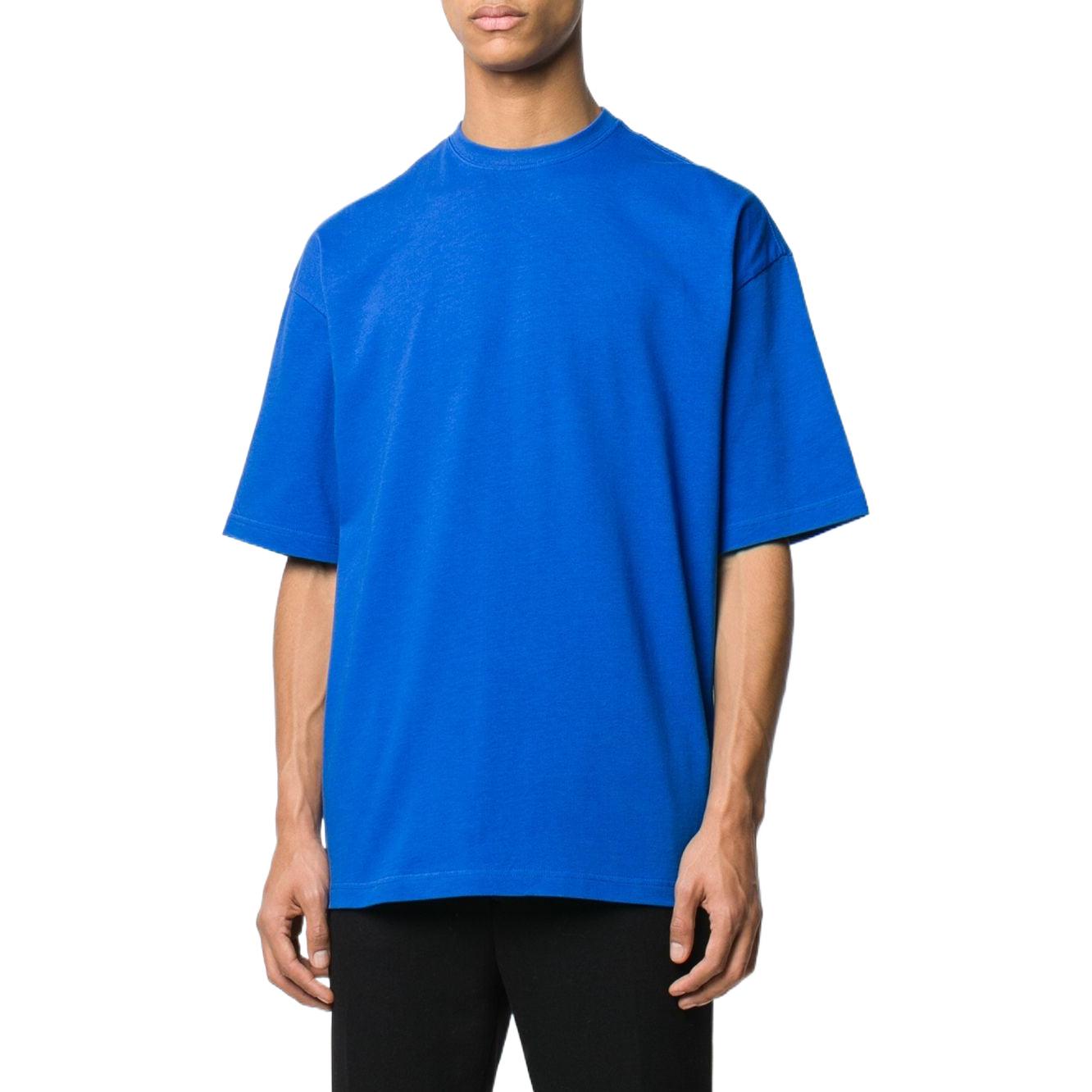 Shop 巴黎世家 SS23 標誌印花圓領T恤 男士標準版 克萊因藍 570805THV808077