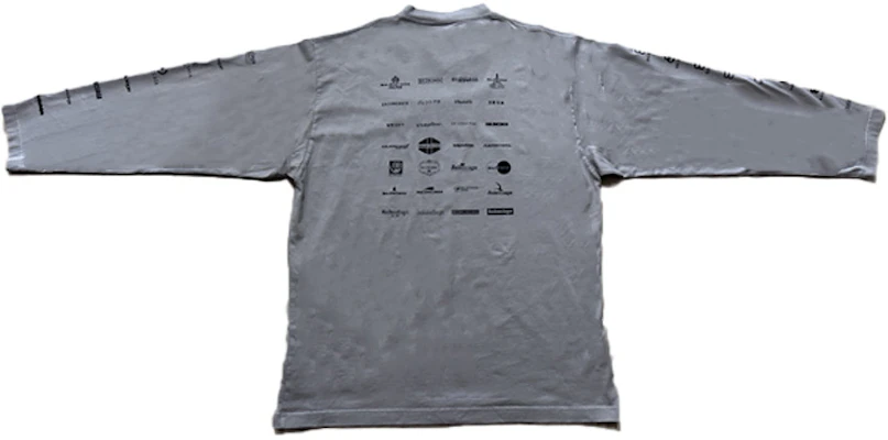 Balenciaga SS23黑色長袖標誌印花圓領T恤 常規版型 720250TNVQ71070 Cheap Balenciaga SS23黑色長袖標誌印花圓領T恤 常規版型 720250TNVQ71070